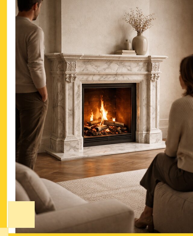 Мраморные камины под ключ в Полысаеве от 257075 р. | ЭриданПлс