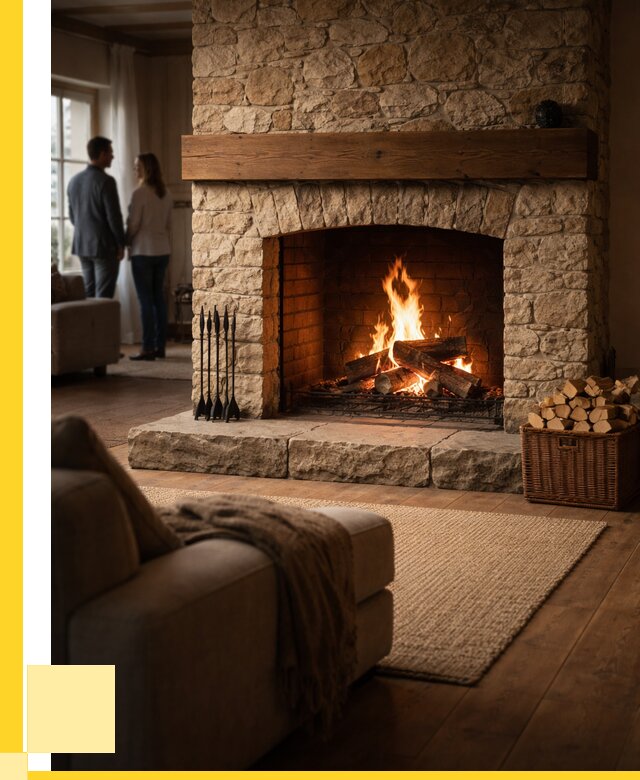 Открытые камины под ключ в Полысаеве от 154245 р. ЭриданПлс