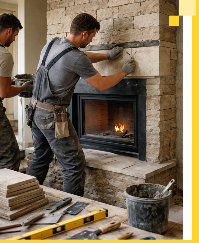 Проектирование и установка открытых каминов в Полысаеве