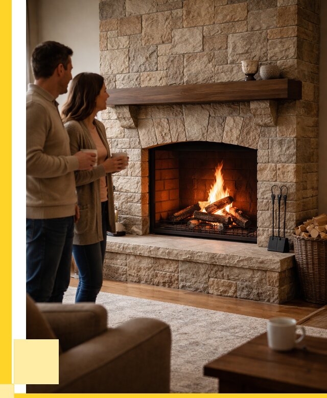 Каменные камины на заказ в Полысаеве от 185094 р. | ЭриданПлс