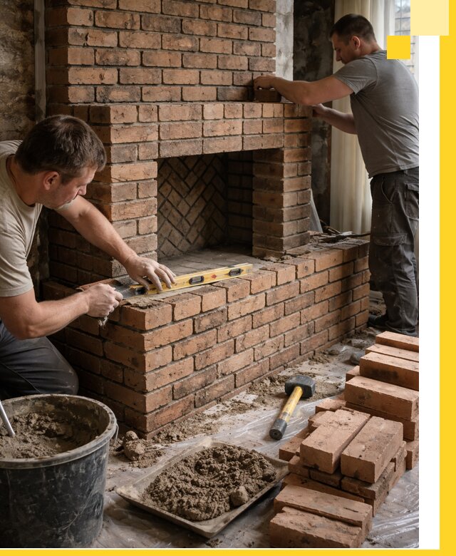 Изготовление и установка кирпичных каминов в Полысаеве