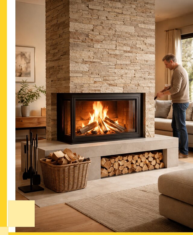 Дровяной камин под ключ в Полысаеве от 205660 р. | ЭриданПлс