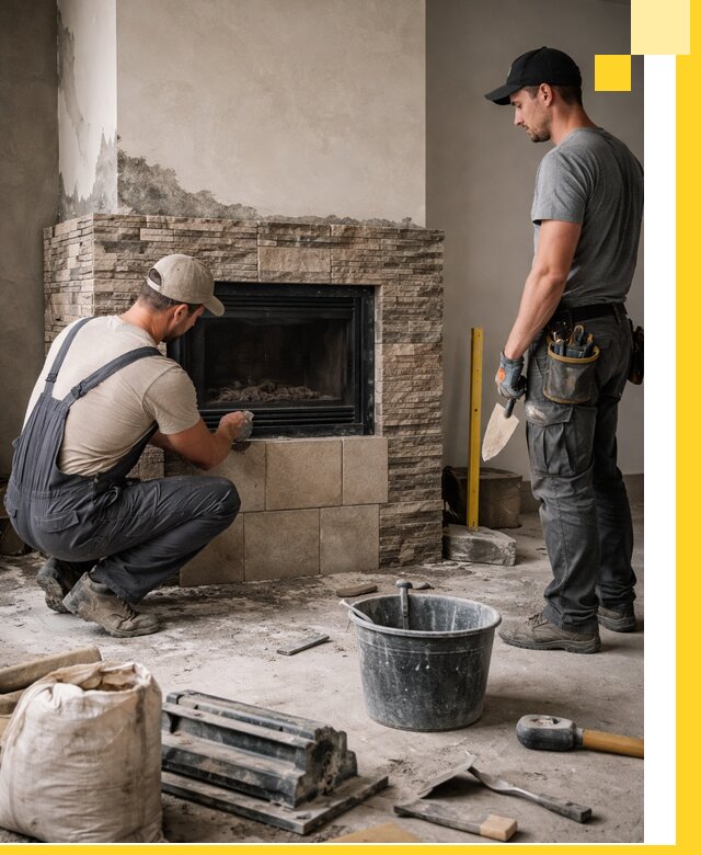 Камины под ключ в Полысаеве: проект, изготовление и монтаж