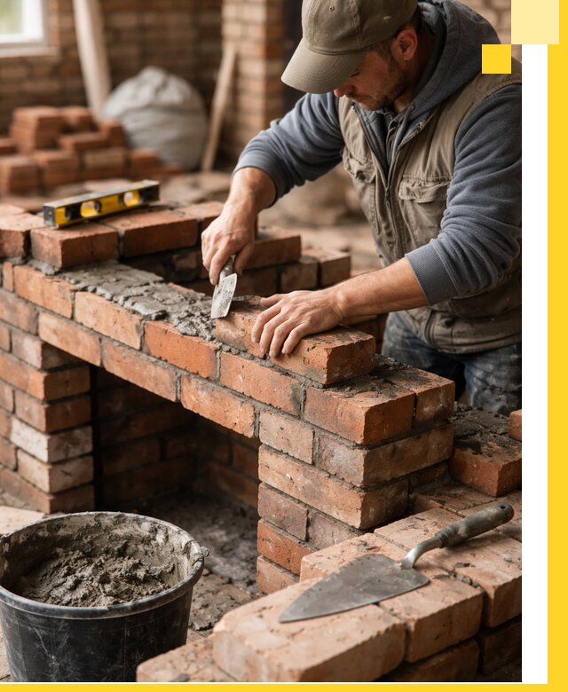 Кладка каминов под ключ в Полысаеве профессиональная отделка и монтаж