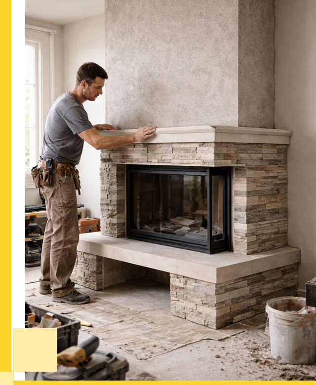 Изготовление каминов под ключ в Полысаеве от 154245 р. | ЭриданПлс