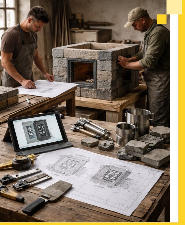 Разработка проектов печей с согласованием и монтажом в Полысаеве