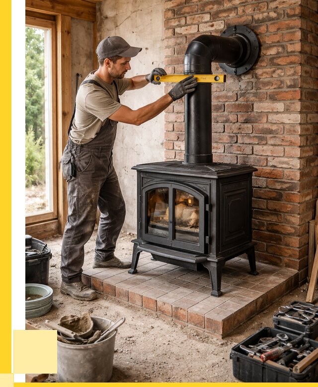 Монтаж печей установка банной печи в Полысаеве от 15425 р. | ЭриданПлс