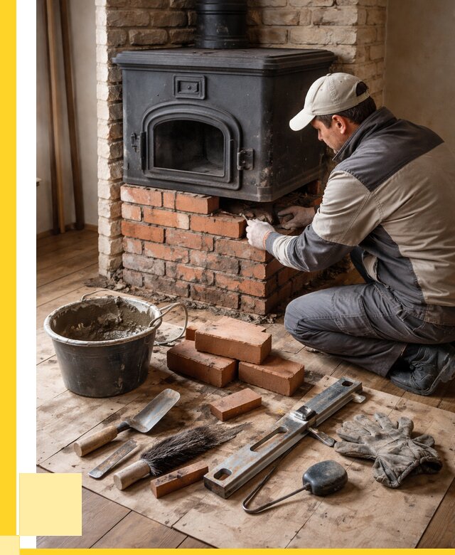 Ремонт печей в Полысаеве от 12340 р., услуги печника ЭриданПлс