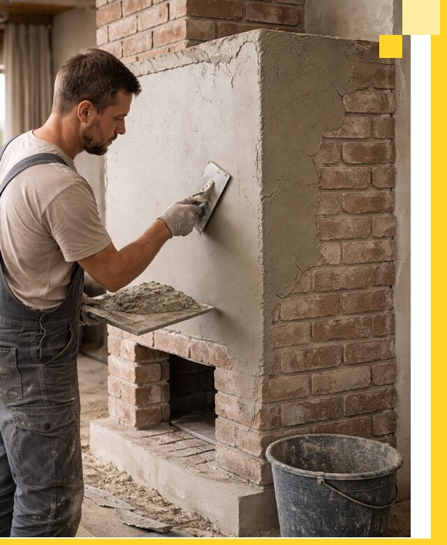 Отделка печей и облицовка каминов в Полысаеве под ключ