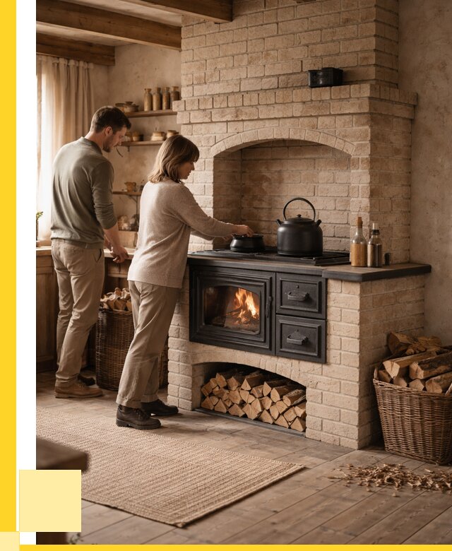 Печи с плитой в Полысаеве от 46274 р. | ЭриданПлс — кирпичная печь