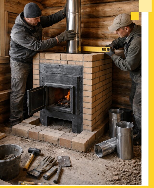 Проектирование, изготовление и установка банных печей в Полысаеве