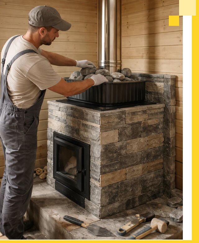 Печи для парной в Полысаеве, производство, монтаж и обслуживание