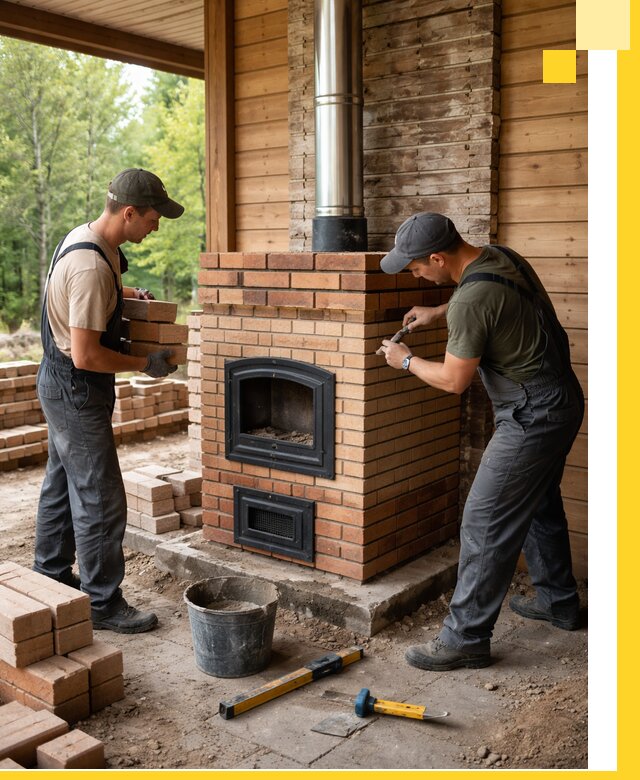 Производство и установка дачных печей под ключ в Полысаеве