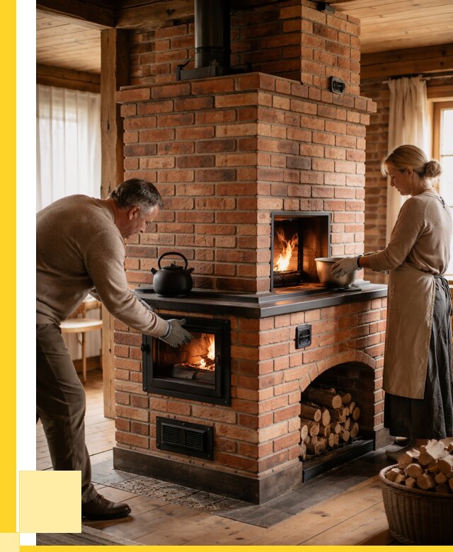 Печи для загородного дома под ключ в Полысаеве от 82264 р. | ЭриданПлс