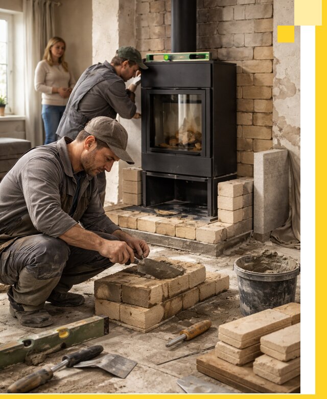 Печи и камины под ключ: проект, установка в Полысаеве