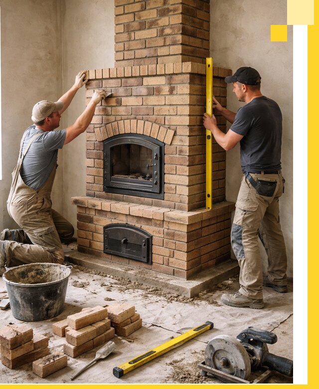 Продажа и установка печей и каминов для дома под ключ в Полысаеве