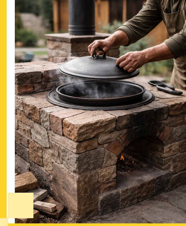 Печи для казана в Полысаеве по цене от 18509 р. | ЭриданПлс