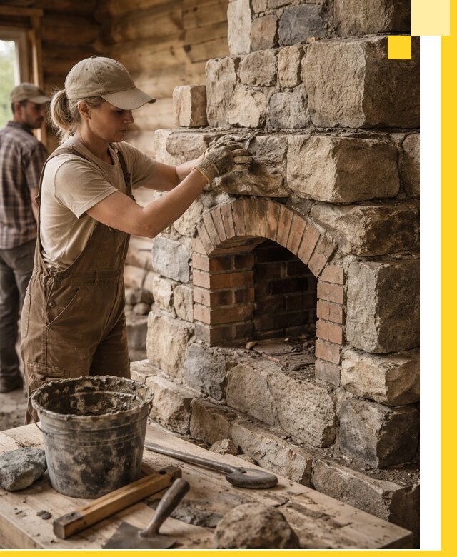 Каменные печи на заказ и монтаж в Полысаеве, долговечные решения