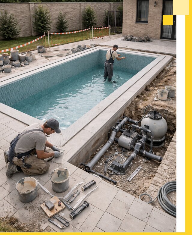 Строительство бассейнов под ключ в Полысаеве: проекты и монтаж