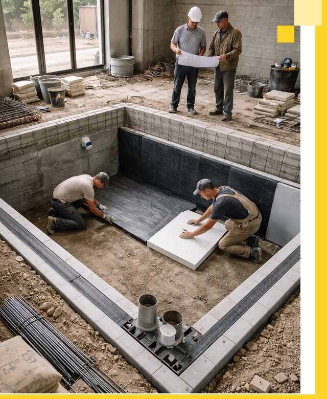 Проекты частных и общественных бассейнов под ключ в Полысаеве