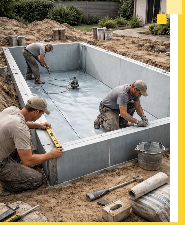 Профессиональный монтаж бассейнов под ключ в Полысаеве с гарантией