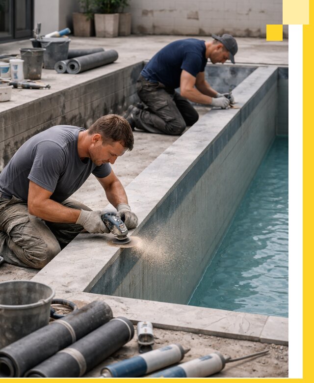 Профессиональный ремонт бассейнов под ключ в Полысаеве