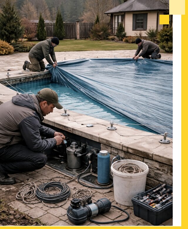 Консервация бассейнов в Полысаеве: подготовка к длительному хранению