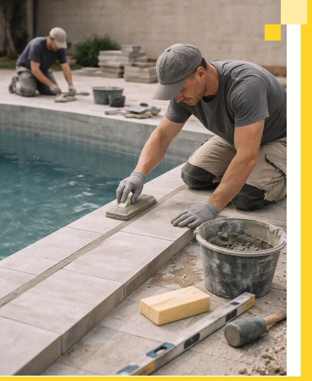 Отделка бассейнов в Полысаеве: декоративная отделка и гидроизоляция