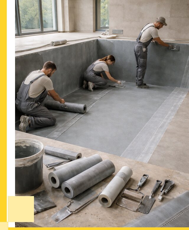 Гидроизоляция бассейнов в Полысаеве от 2057 р., ЭриданПлс