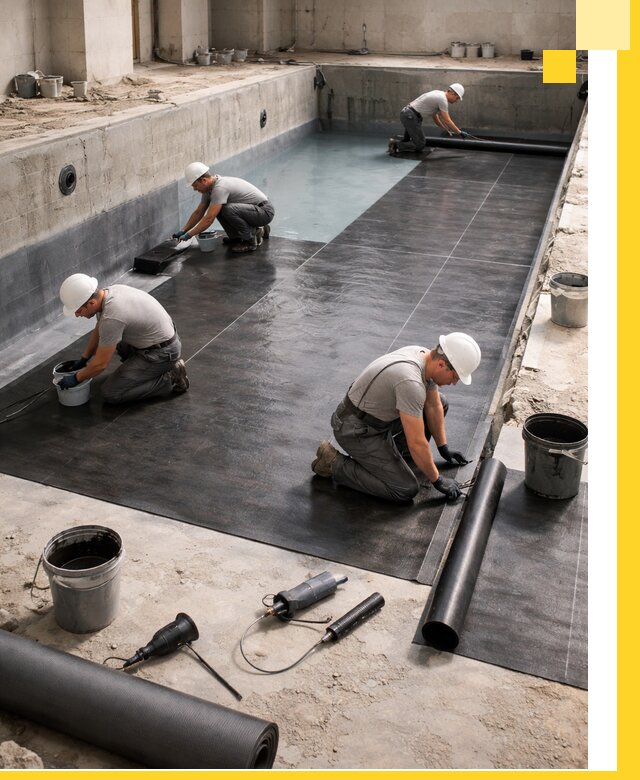 Профессиональная гидроизоляция бассейнов и чаш в Полысаеве под ключ