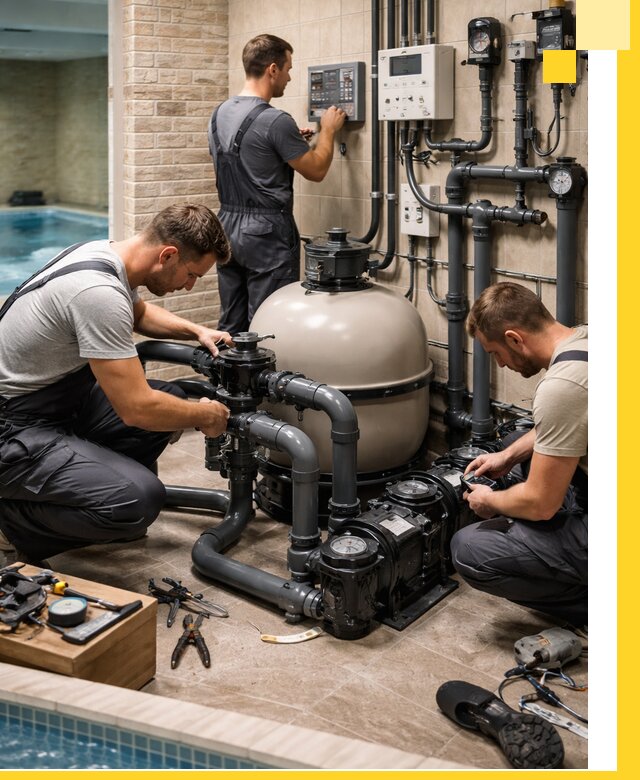 Комплексное оборудование для бассейнов под ключ в Полысаеве