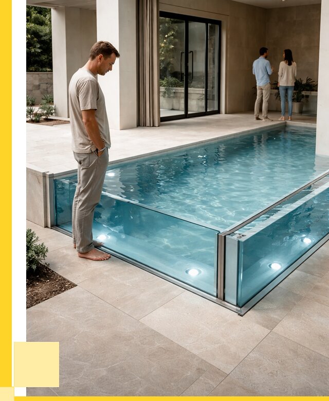 Стеклянные бассейны в Полысаеве от 1233960 р. | ЭриданПлс — мозаика