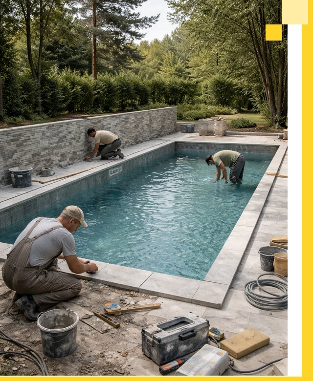 Проектирование и строительство частных бассейнов в Полысаеве