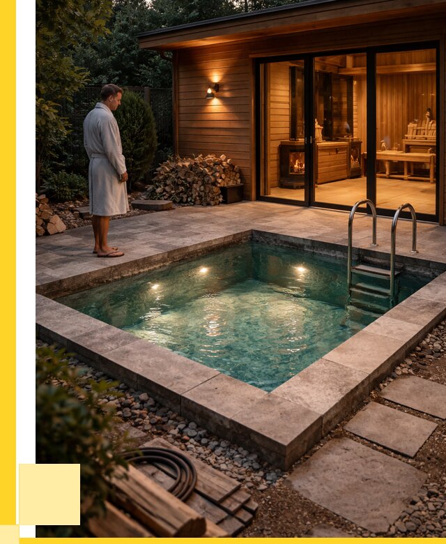 Бани с бассейном под ключ в Полысаеве от 97689 р. | ЭриданПлс