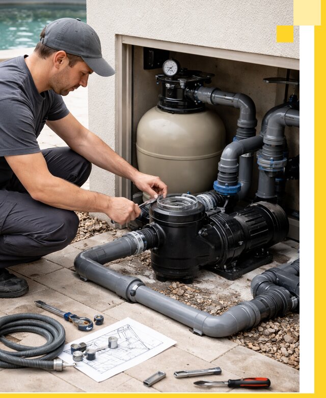 Поставка, монтаж и сервис насосов для бассейнов в Полысаеве