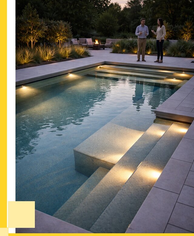 Освещение бассейнов в Полысаеве под ключ от 25708 р. | ЭриданПлс