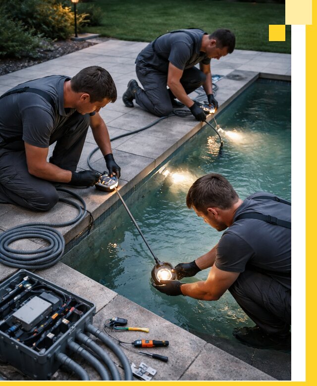 Профессиональное освещение бассейнов в Полысаеве: дизайн и монтаж