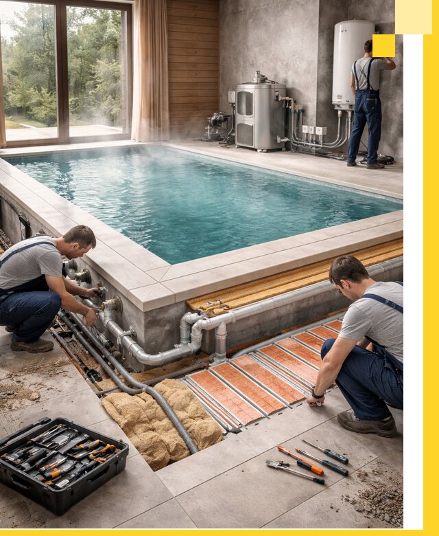 Проектирование и строительство тёплых бассейнов в Полысаеве