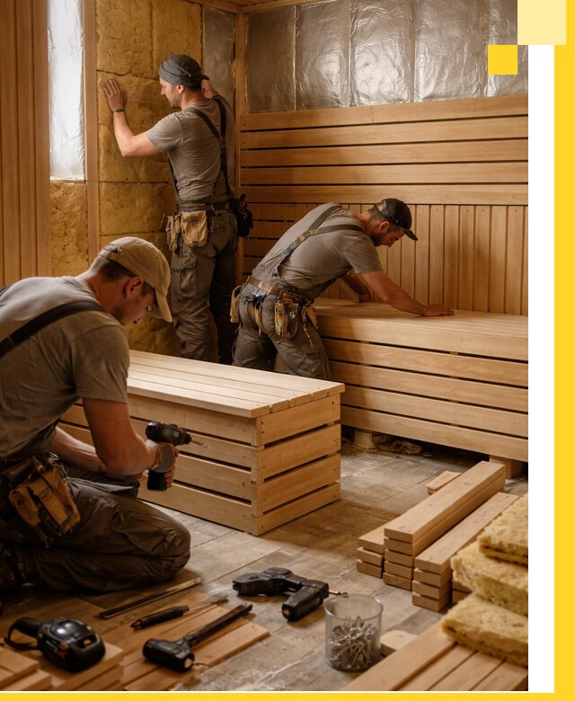 Профессиональное строительство саун под ключ в Полысаеве