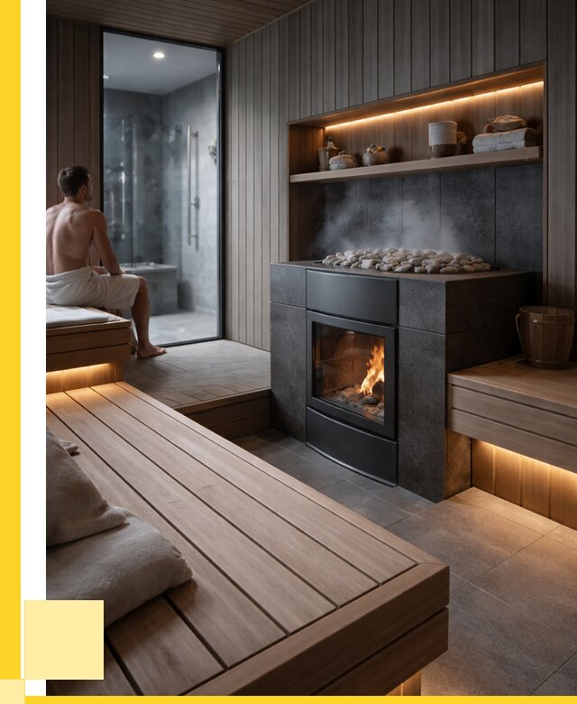 Проект сауны в частном доме в Полысаеве от 35991 р. | ЭриданПлс