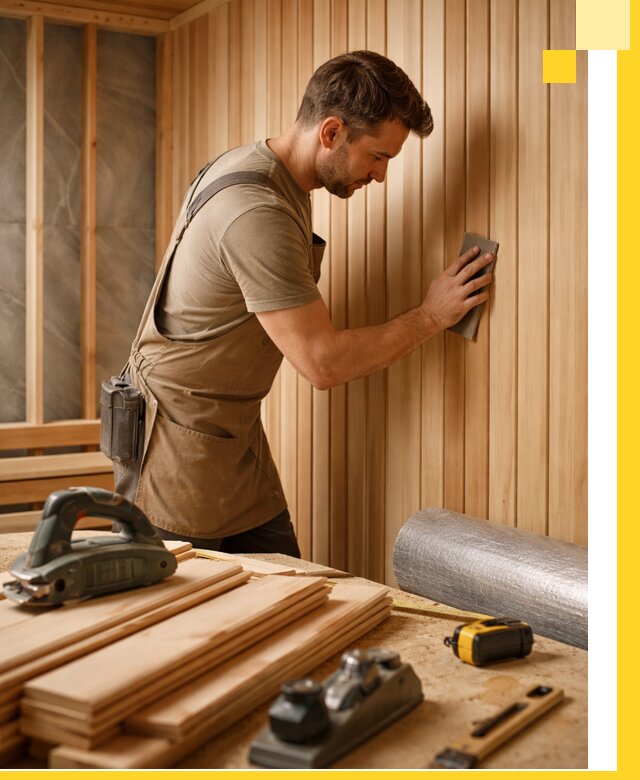 Профессиональная отделка саун и парных под ключ в Полысаеве