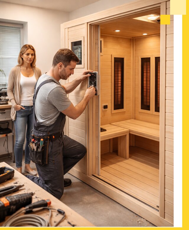 Инфракрасные сауны под ключ в Полысаеве продажа и установка