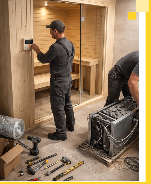 Поставка, установка и монтаж электрических саун в Полысаеве