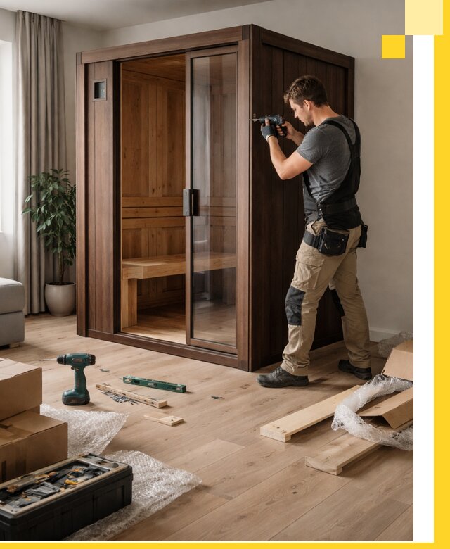 Установка и производство мини саун под ключ в Полысаеве