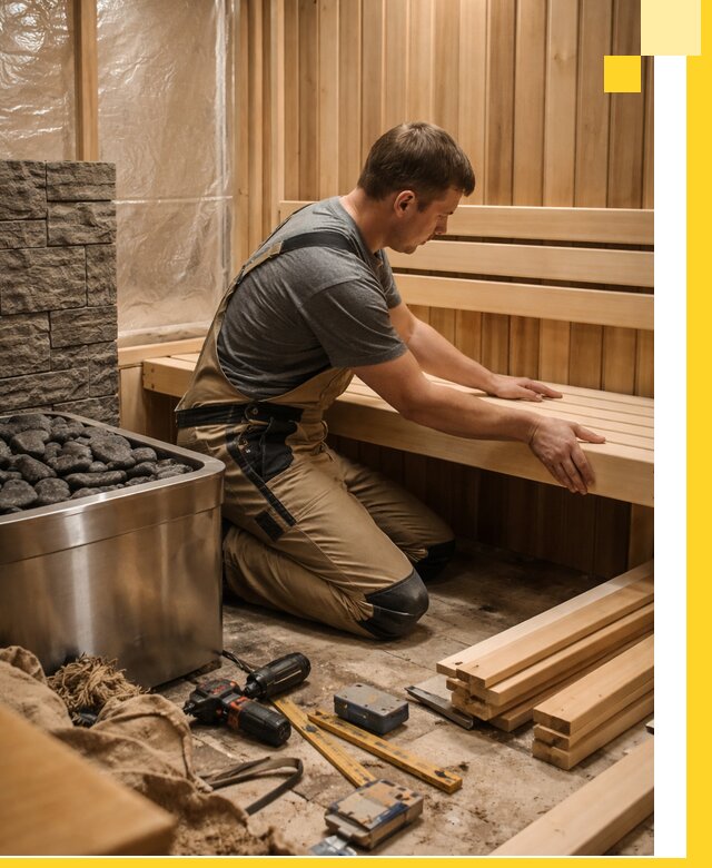 Сауны для дома под ключ с проектированием и монтажом в Полысаеве