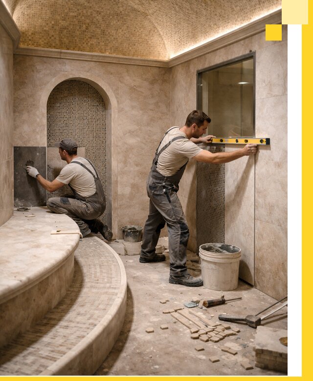 Проектирование и строительство саун с хамамом под ключ в Полысаеве