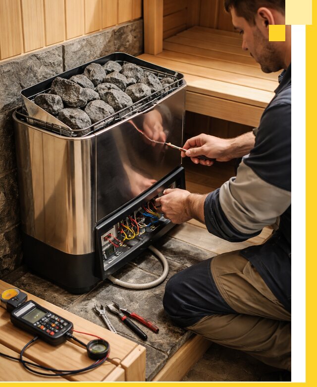 Продажа и установка электрокаменок для саун в Полысаеве