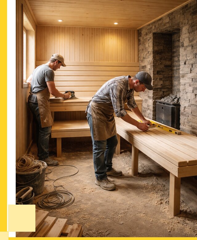 Отделка бани в Полысаеве: внутренняя отделка от 3085 р. | ЭриданПлс