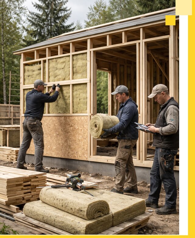 Проектирование и строительство каркасных бань в Полысаеве под ключ