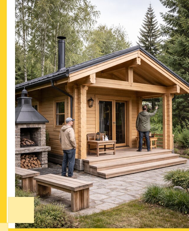 Деревянные бани под ключ в Полысаеве от 462735 р. | ЭриданПлс